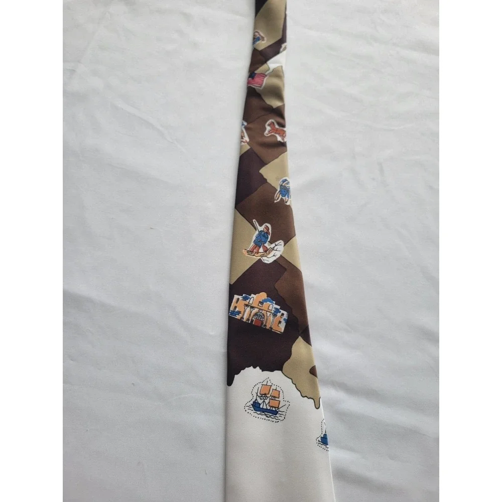 American History Cartoon Necktie Vintage Corsair